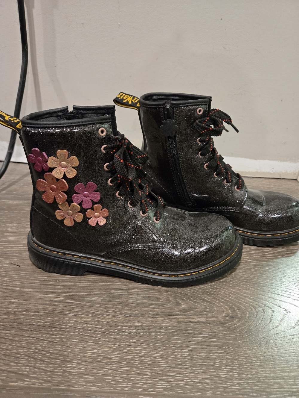 Dr. Martens Boots With Flower Accents